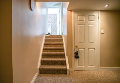 Add Carpeted Half Stairs